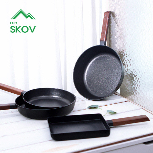 [렌스코브] 쏠러스 IH 인덕션 후라이팬24cm+28cm+멀티팬24cm+사각후라이팬24cm