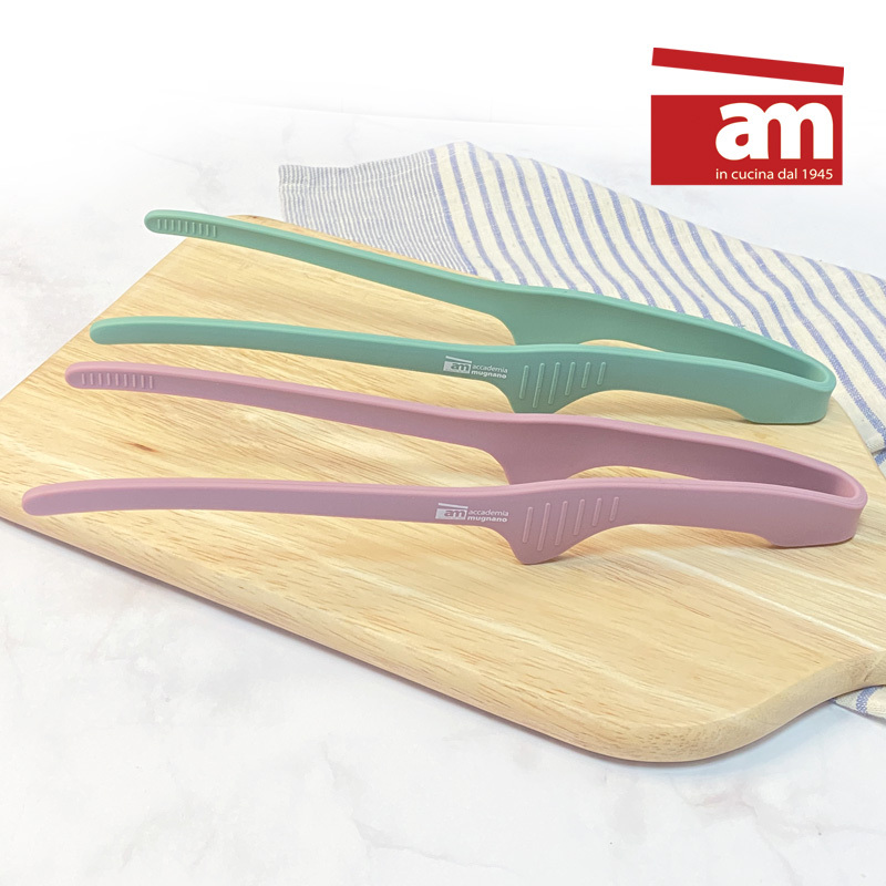 [이태리 am] 스테인리스 실리콘 집게(1P)-핑크,민트 SMT-IP/SMT-MT