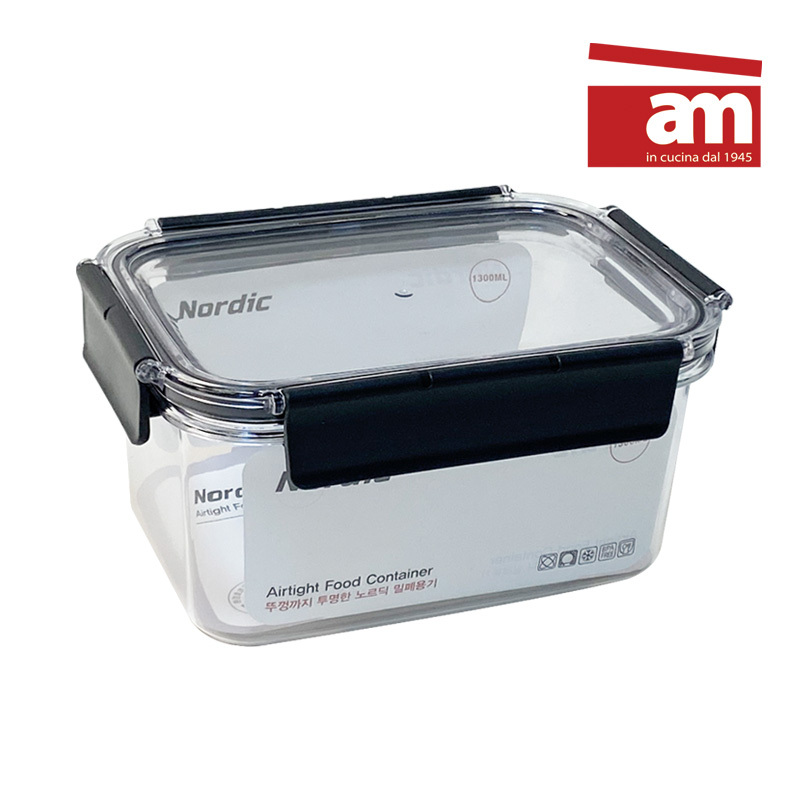 [이태리 am] 노르딕 밀폐용기(1300ml) Am-NM-1300
