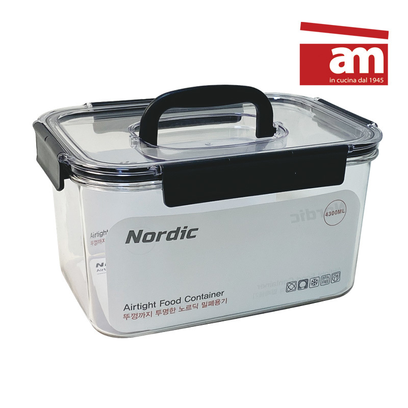[이태리 am] 노르딕 밀폐용기(4300ml) Am-NM-4300