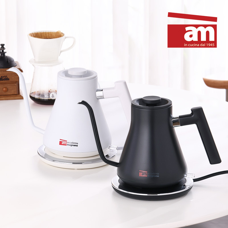 [이태리 am] 라떼 드립 무선전기주전자-0.8L(블랙&화이트) AM-KP-1000W