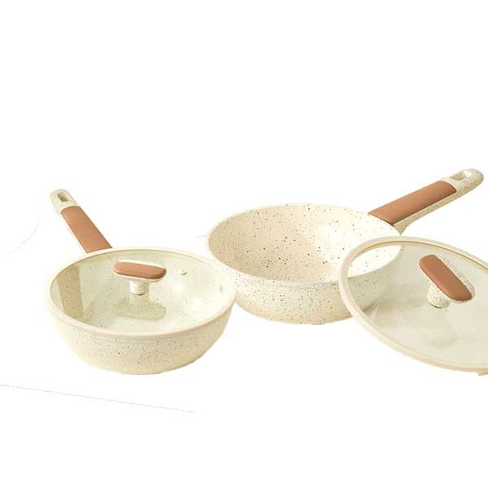 [델라고] 바닐라빈 항균 세라믹 인덕션 소테팬 후라이팬  20+24cm