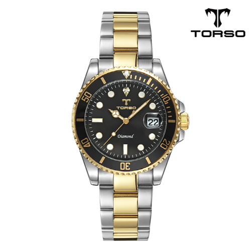 [토르소]이카로스 다이아몬드 워치 남성 메탈 밴드 시계 T502M-GBC