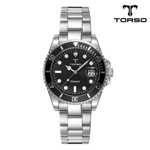 [토르소]이카로스 다이아몬드 워치 남성 메탈 밴드 시계 T502M-SBS