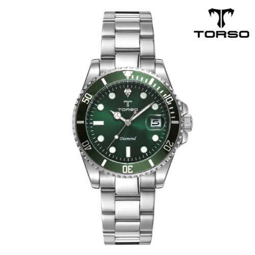 [토르소]이카로스 다이아몬드 워치 남성 메탈 밴드 시계 T502M-SGS