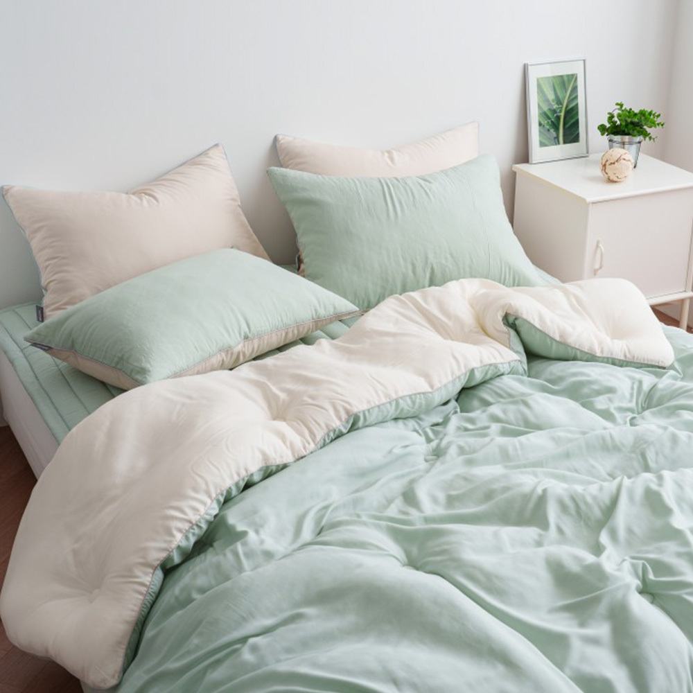 [Guy Laroche] 기라로쉬 양면단색 모달 이불 Q