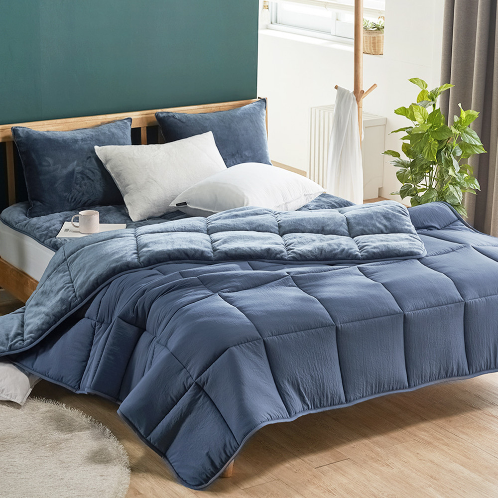 [Guy Laroche] 기라로쉬 그래핀웜 발열 극세사 차렵이불 S(네이비)