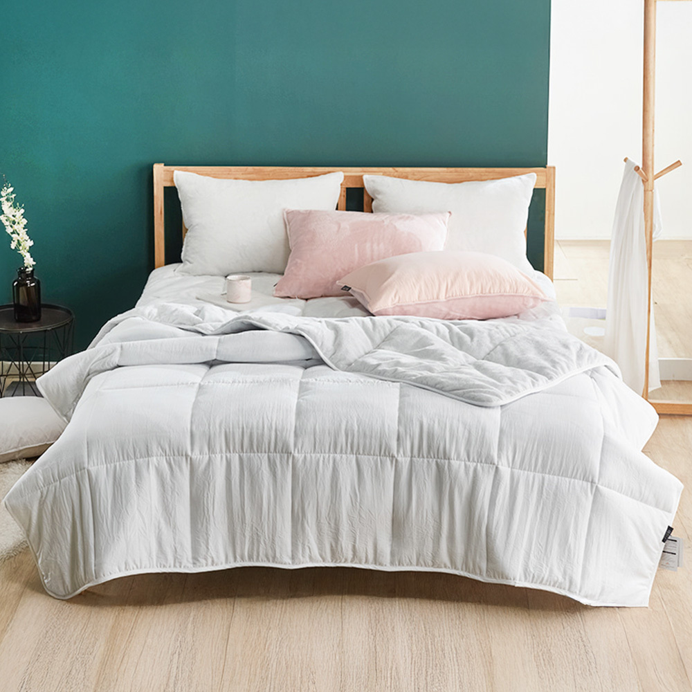 [Guy Laroche] 기라로쉬 그래핀웜 발열 극세사 차렵이불 S 베개세트 (화이트)