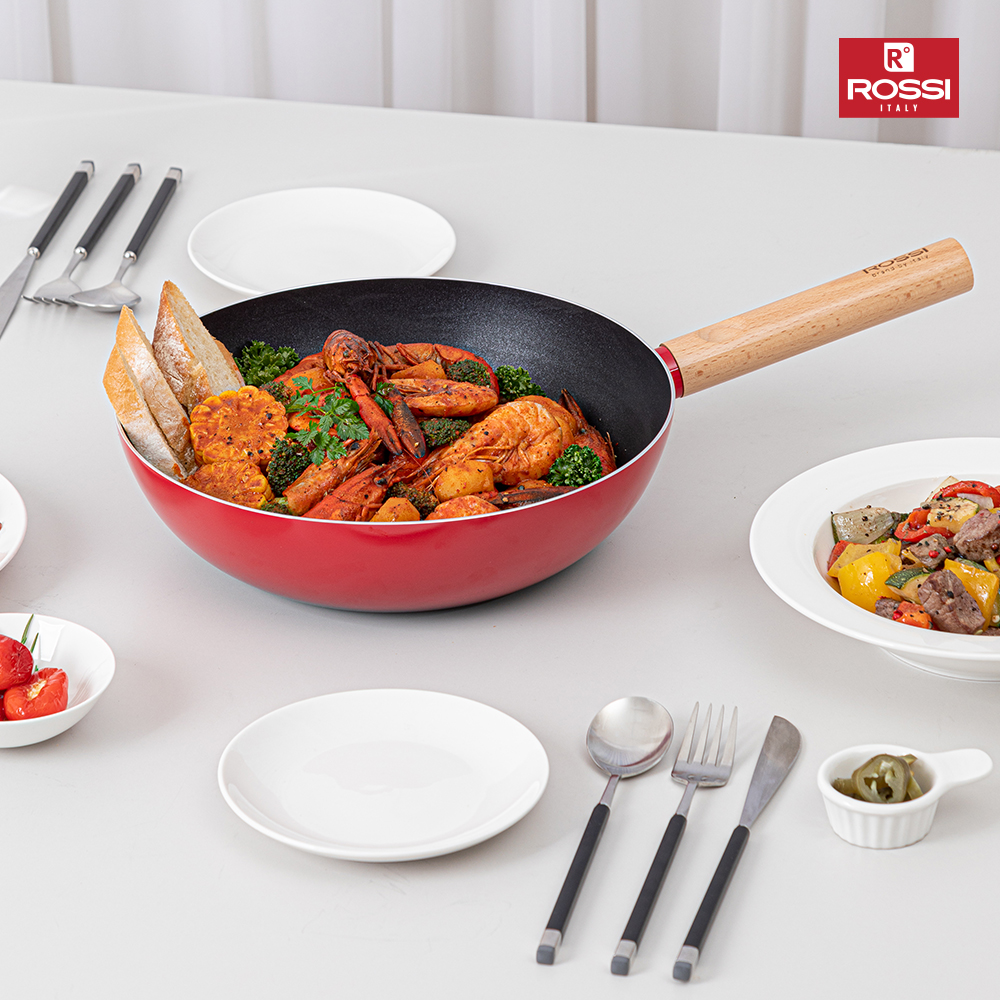 이태리 로시 IH투톤레드 궁중팬 28