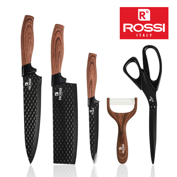 이태리 로시 다이아몬드 엠보싱 칼가위5종