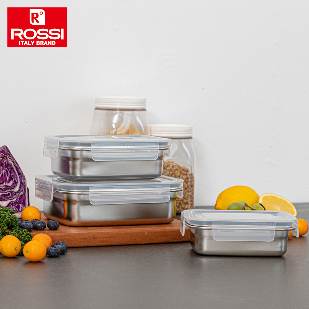 이태리 로시 렌지스텐 밀폐용기3종1호