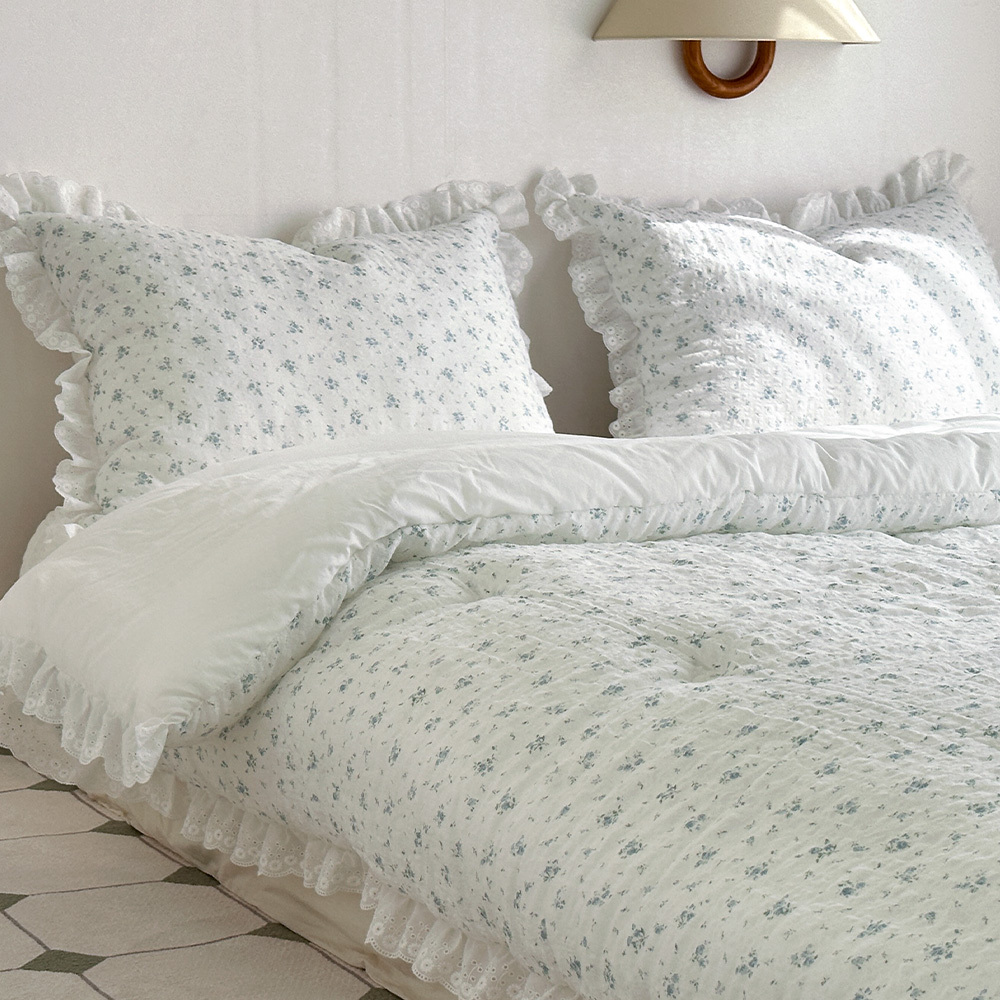 Guy laroche high-end comforter  플라워 코튼차렵이불S(블루)