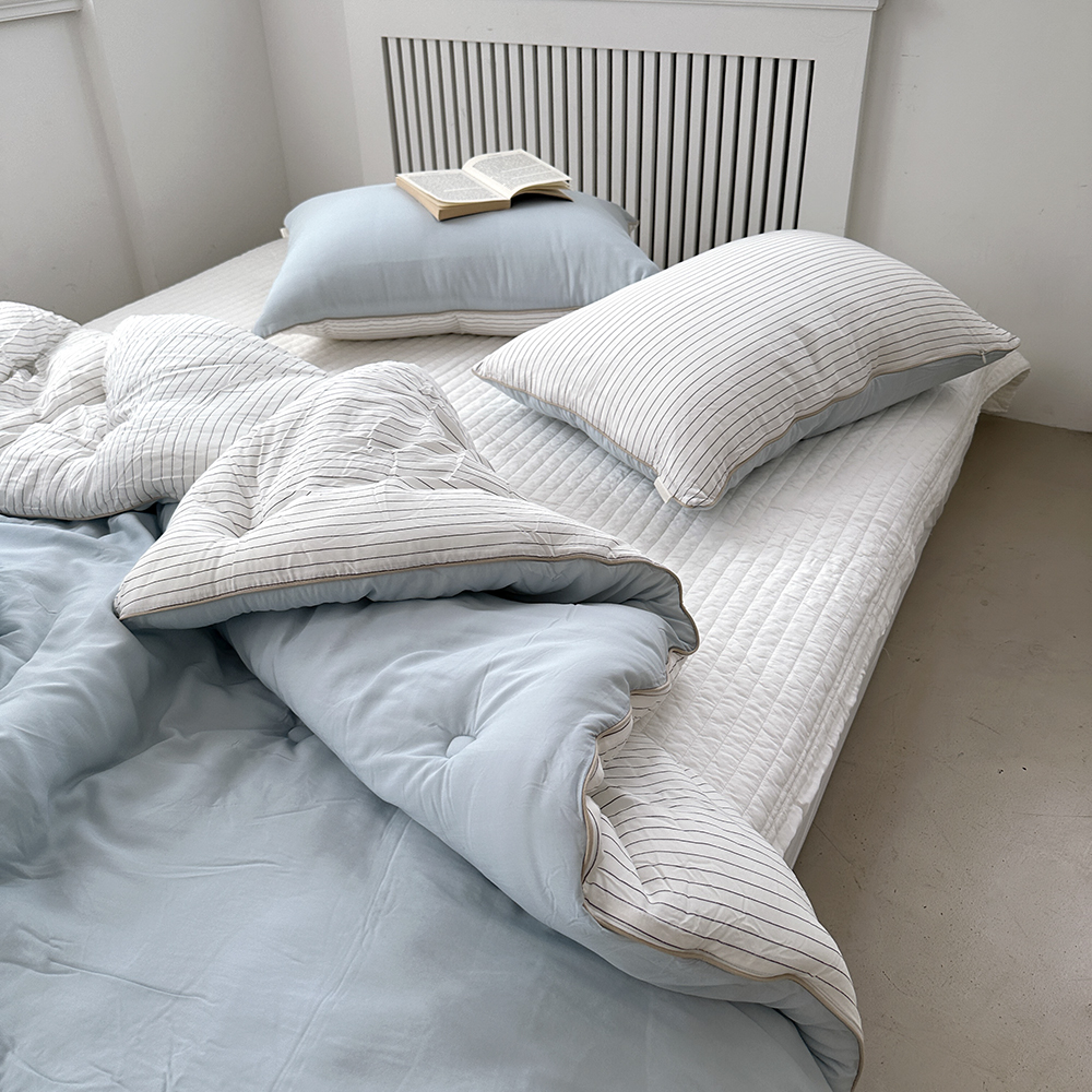 Guy laroche high-end comforter클라우드 체온조절  S차렵이불 베개세트(파우더블루)