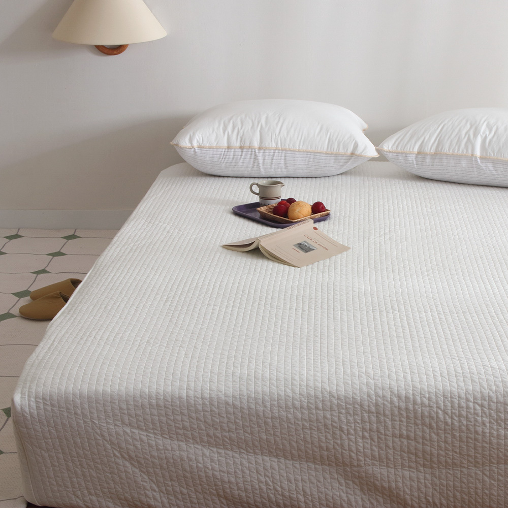 Guy laroche high-end comforter  100수 일체형 패드+ 매트리스커버 SS(화이트)