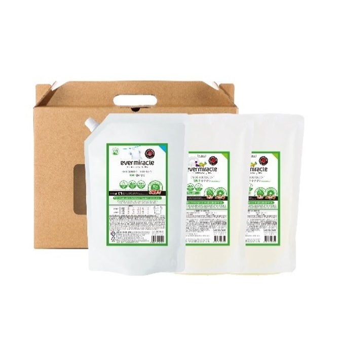 [EM] (친환경) 리빙기프트 세트4 (세탁세제 리필1EA,주방세제 리필2EA)