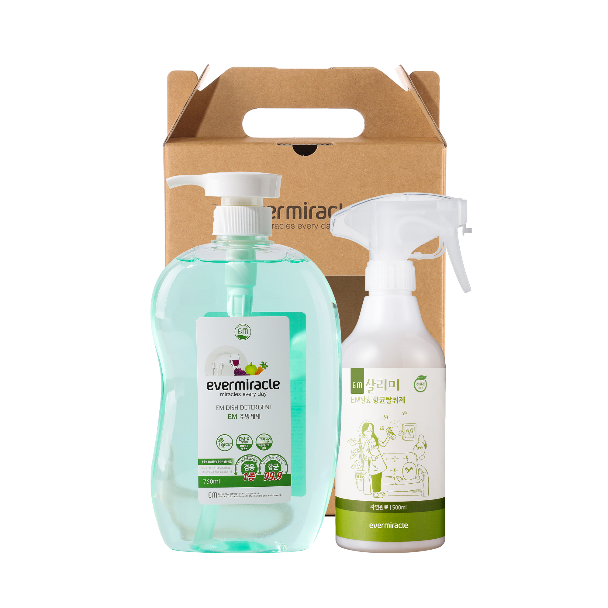 [EM] (친환경) 리빙기프트 세트7 (주방세제1EA,탈취제1EA)