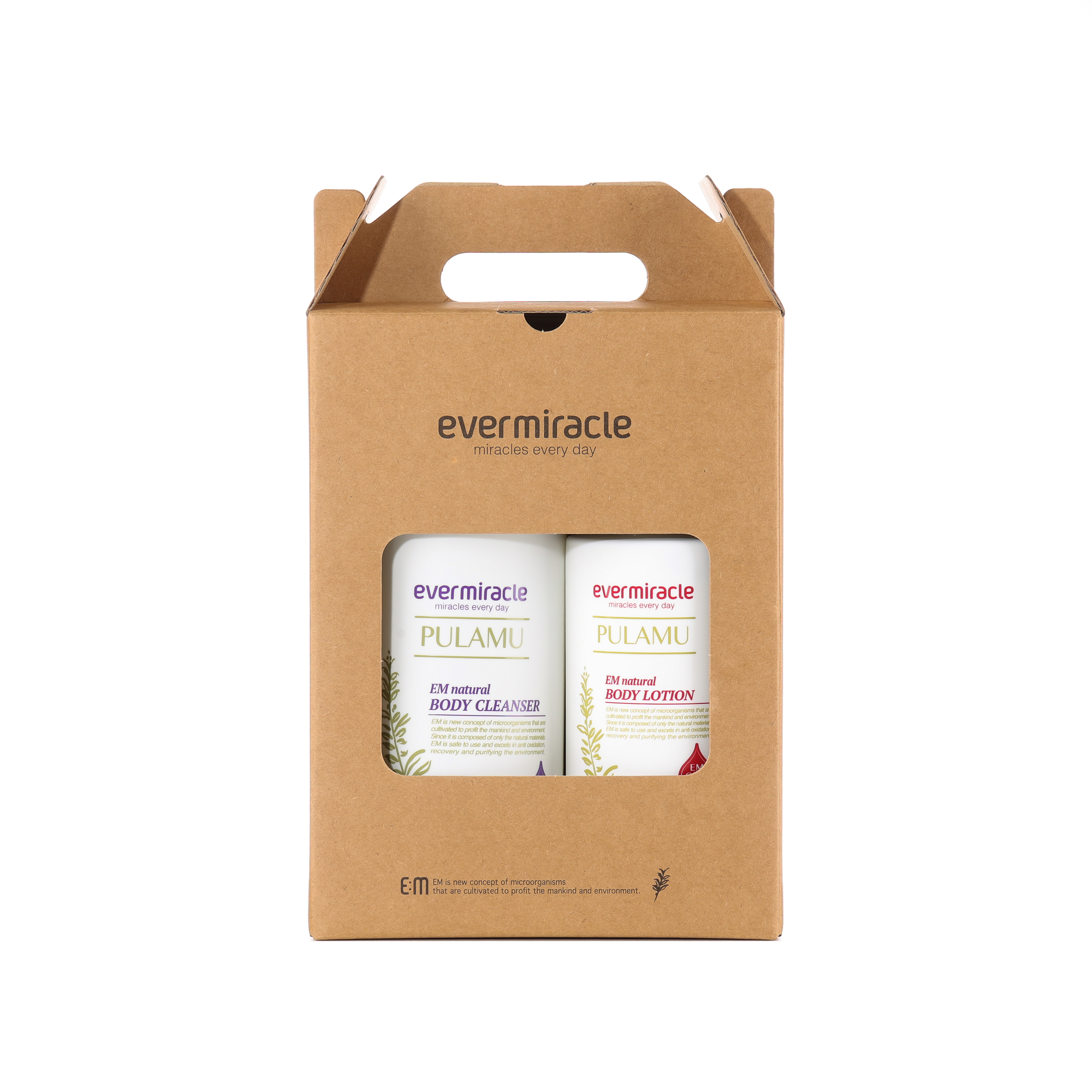 [EM] 풀라무 내추럴 EM 선물세트3-8 (바디클렌저, 바디로션)