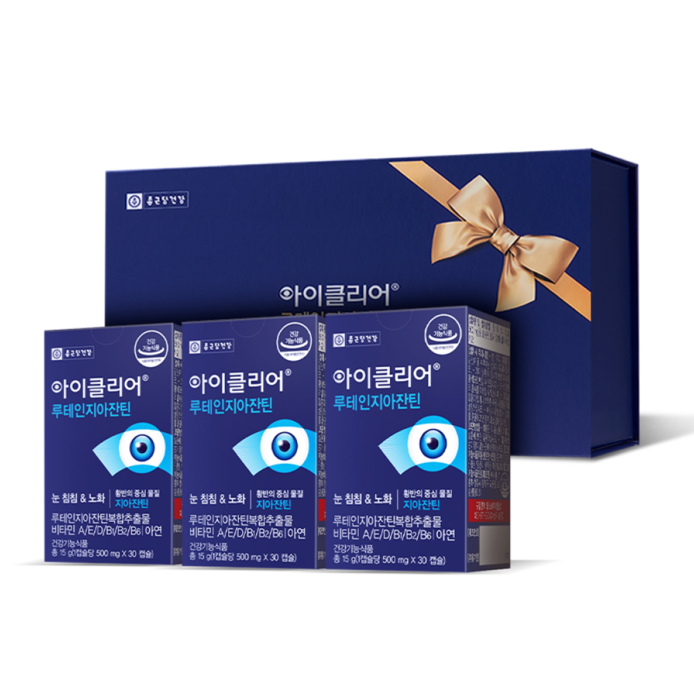 [종근당건강] 아이클리어 루테인 지아잔틴 선물세트(30캡슐*3EA)