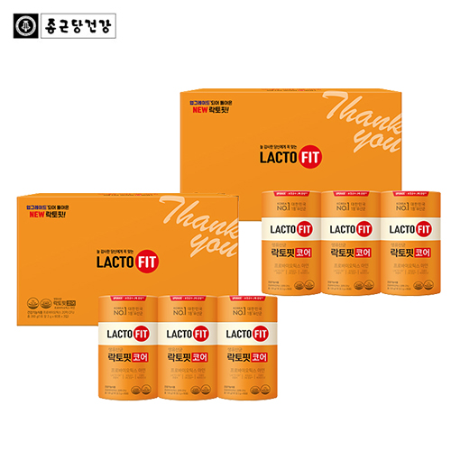 [종근당건강] NEW락토핏 코어 선물세트(리뉴얼)(3EA)*2box