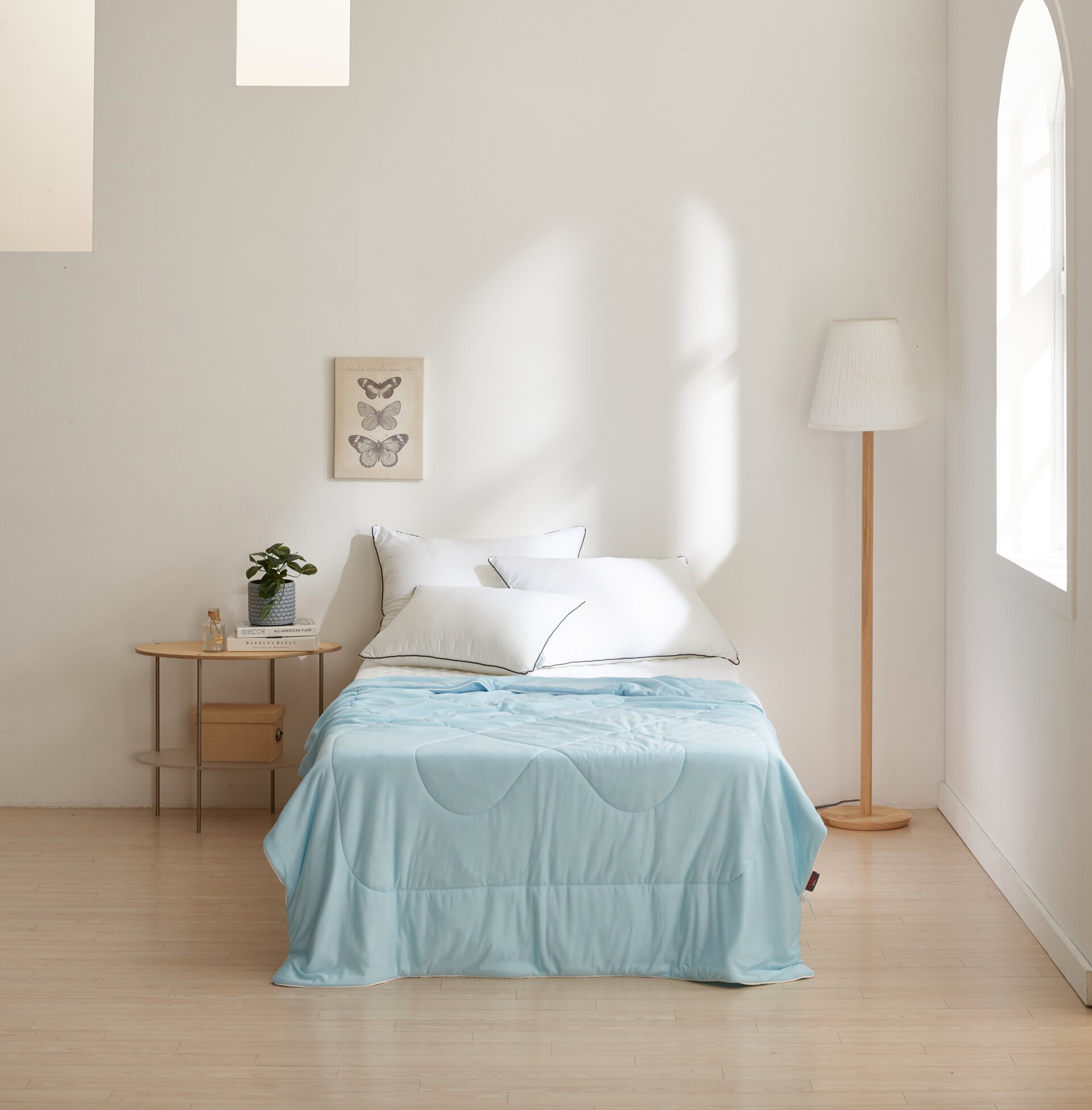 [버팔로]스카이블루 여름 냉감이불