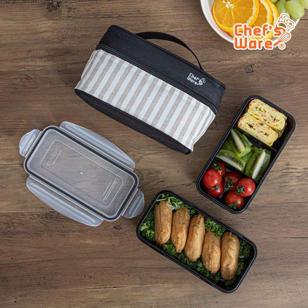 [셰프웨어] 얌 직사각 2단 미니런치 세트