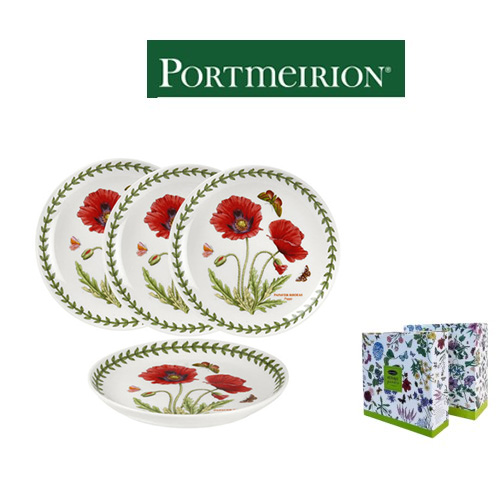 [포트메리온] 보타닉가든 쿠프 접시 16cm 4p 세트(디자인랜덤, 케이스, 쇼핑백포함)