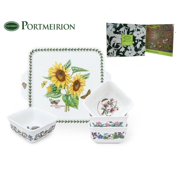 [포트메리온] 보타닉가든 플루티드 서빙 5종 세트(디자인 랜덤, 케이스, 쇼핑백포함)