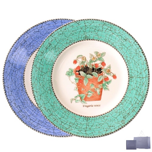 [웨지우드] 사라스가든 20cm 접시 1p (블루,그린 택1) (패키지, 쇼핑백)