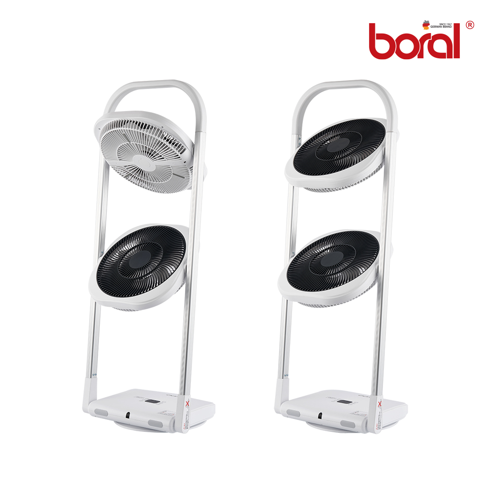 보랄 무선 BLDC 듀얼 헤드 접이식 선풍기_BR-Q320DH