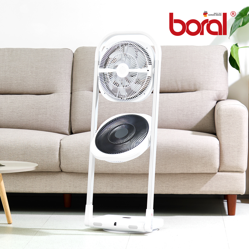 보랄 BLDC 듀얼 헤드 접이식 선풍기_BR-DH220F