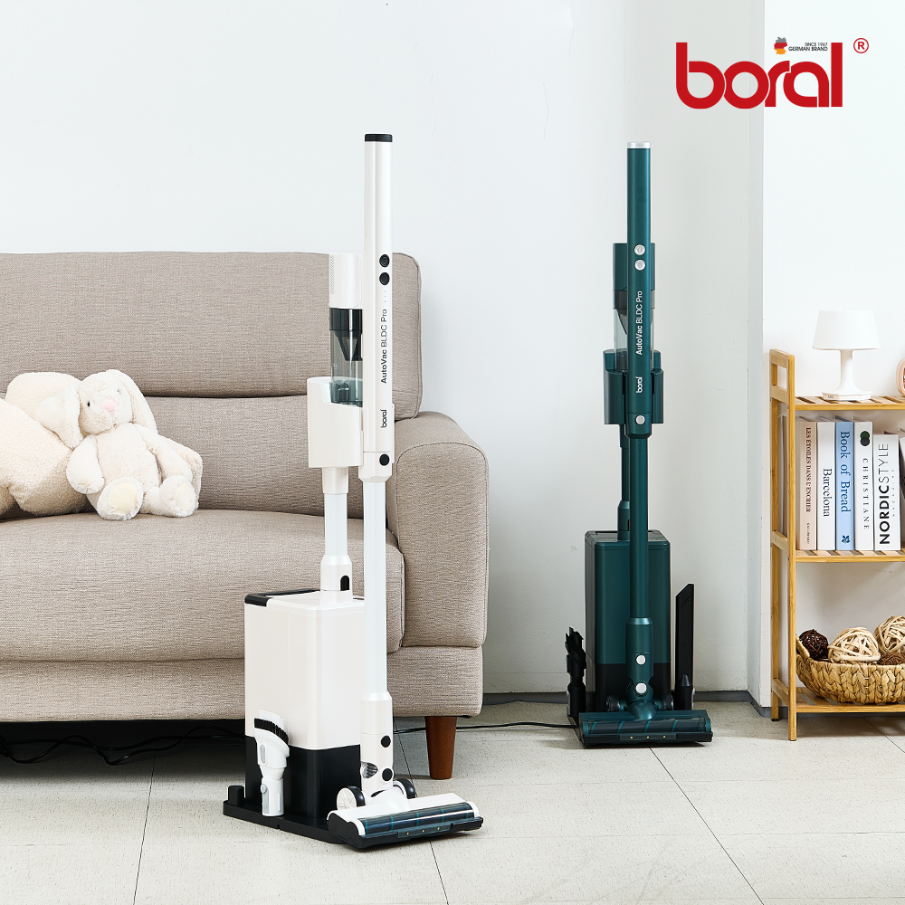 보랄 오토백 BLDC 프로 무선청소기_ BR-860VC(화이트/그린 택1)