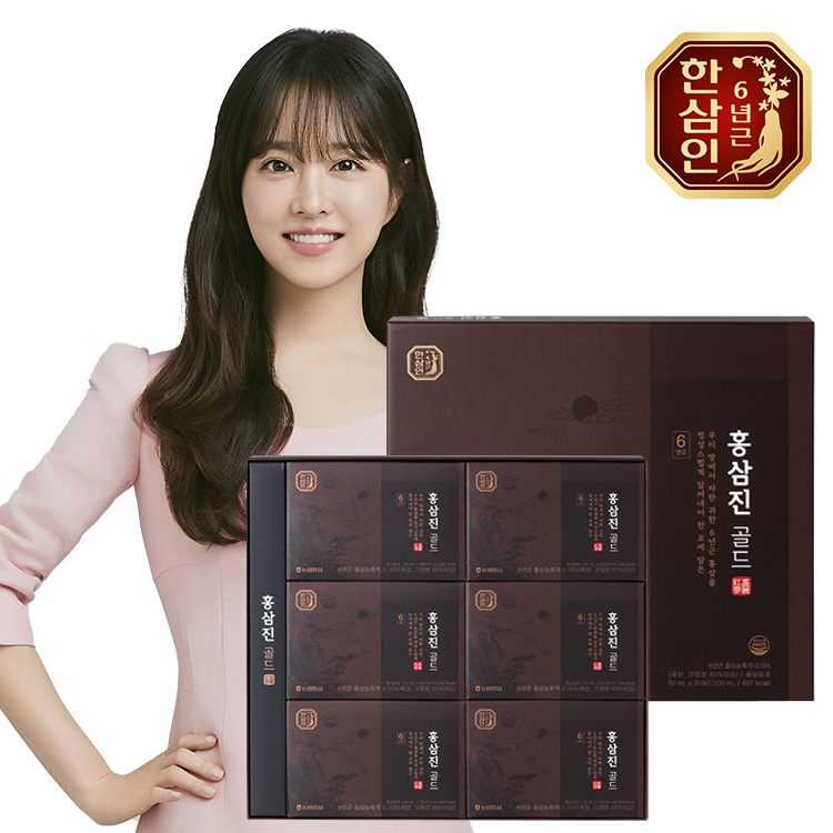 [농협 한삼인] 홍삼진골드 50ml x 30포 + 쇼핑백