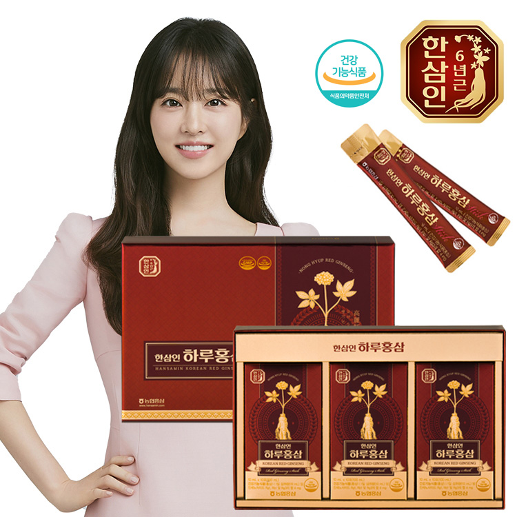 [농협 한삼인] 하루홍삼 10ml x 30포 + 쇼핑백 / 건강기능식품