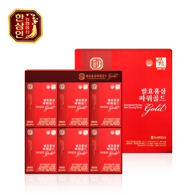[농협 한삼인] 발효홍삼파워골드 50ml x 60포 + 쇼핑백