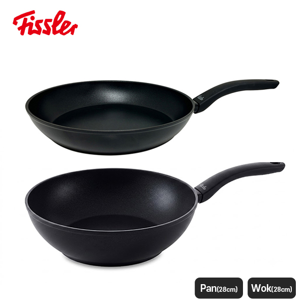[Fissler] 휘슬러 프리모 프라이팬+궁중팬(28+28wok) 2종