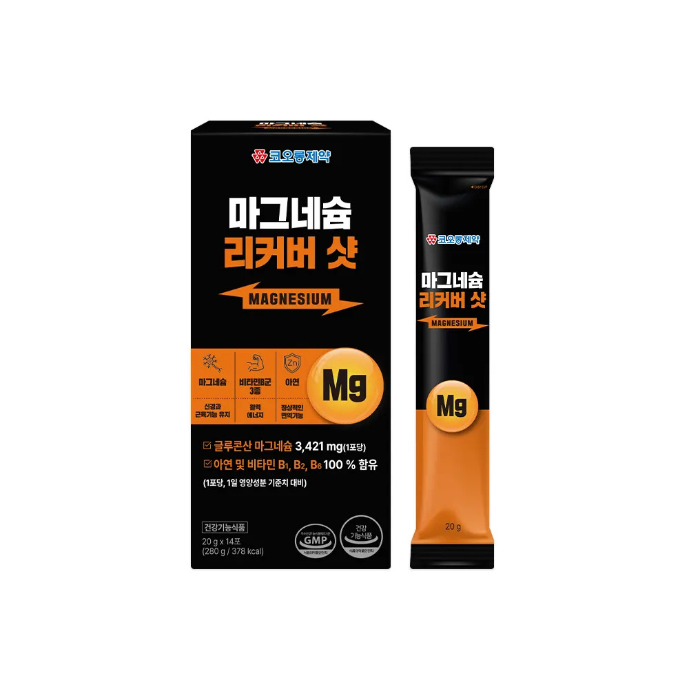 [CT] 코오롱제약 마그네슘 리커버 샷_20g x 14포