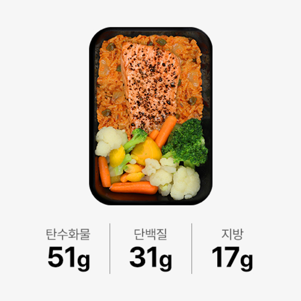 식스밀 연어 김치볶음밥_325g*4팩