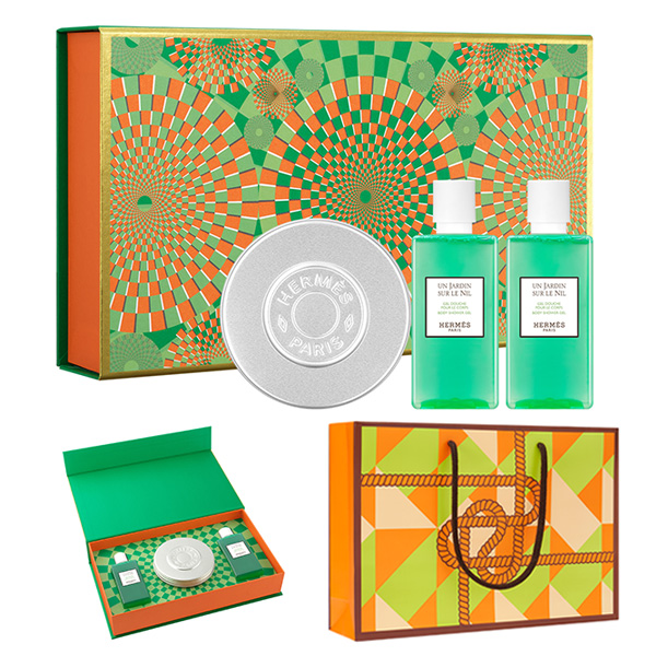 [Hermes] 에르메스 운자르뎅 수르닐 바디샤워젤&오드 시트론 페이스앤 바디밤세트 + 쇼핑백포함 / 바디샤워젤 유통기한 : 26년 8월