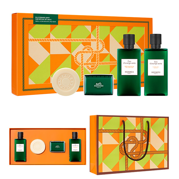 [Hermes] 에르메스 오도렌지 베르테 바디 스페셜 4종세트 + 쇼핑백포함