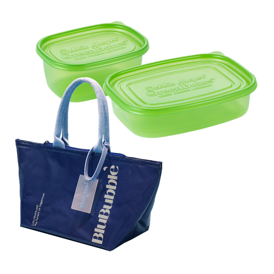 데비마이어 + 블루버블  직장인 도시락통 패키지 