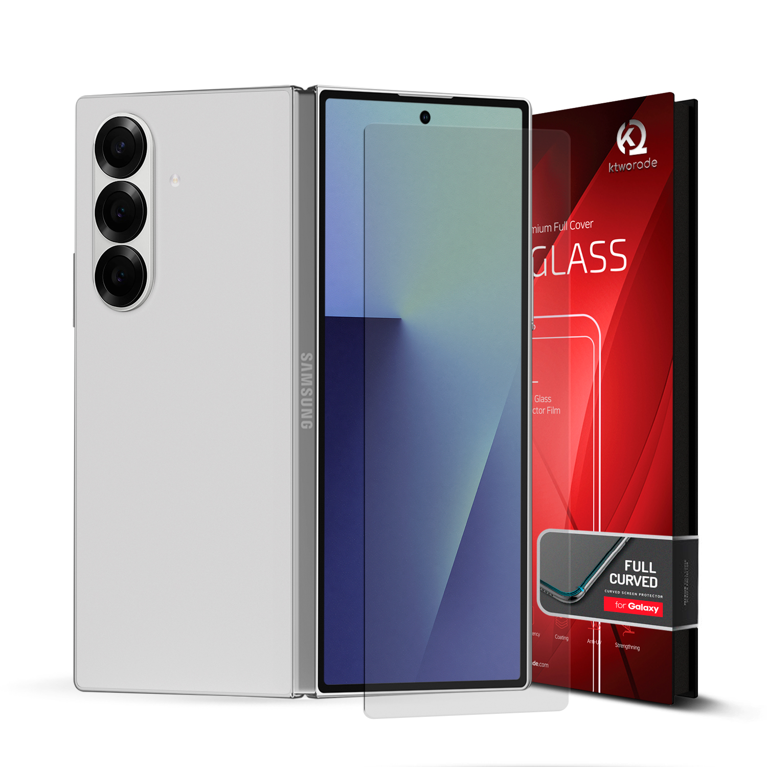 파이널 GALAXY  Fold7 풀커버 GLASS 케이스 호환 가능(외부액정)