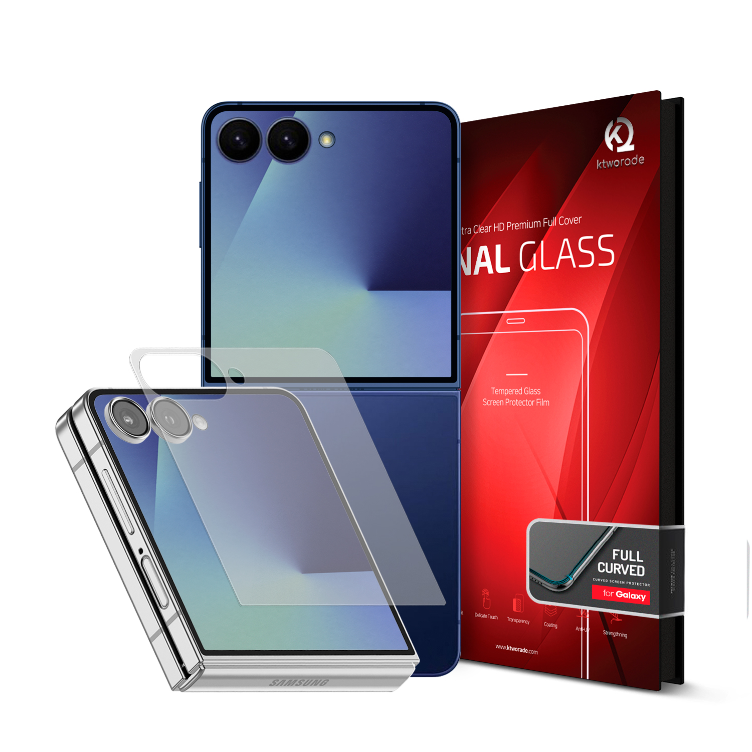 파이널 GALAXY  Flip7 풀커버 GLASS 케이스 호환 가능(외부액정)