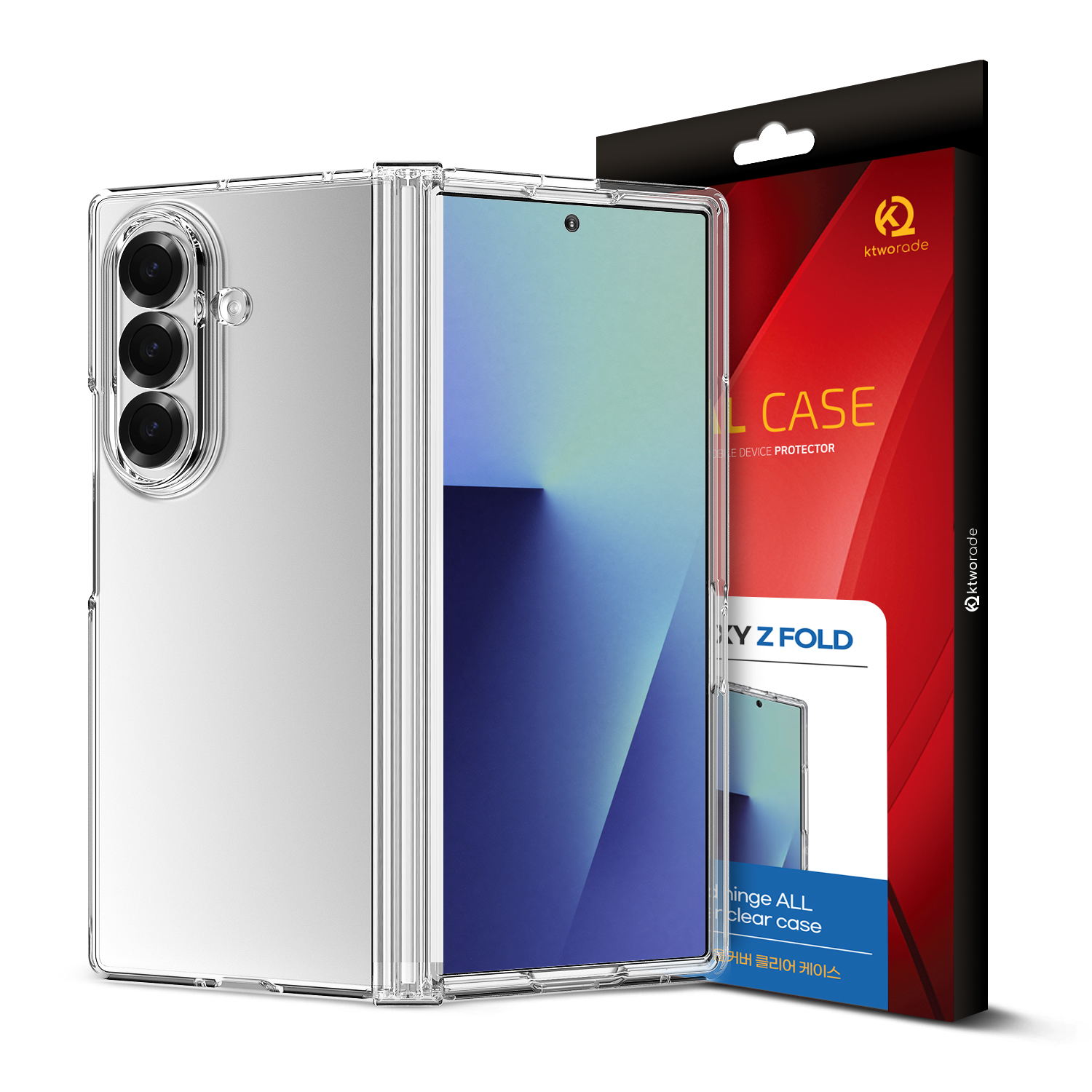 파이널 GALAXY  Fold7 올커버 힌지 클리어 하드 케이스