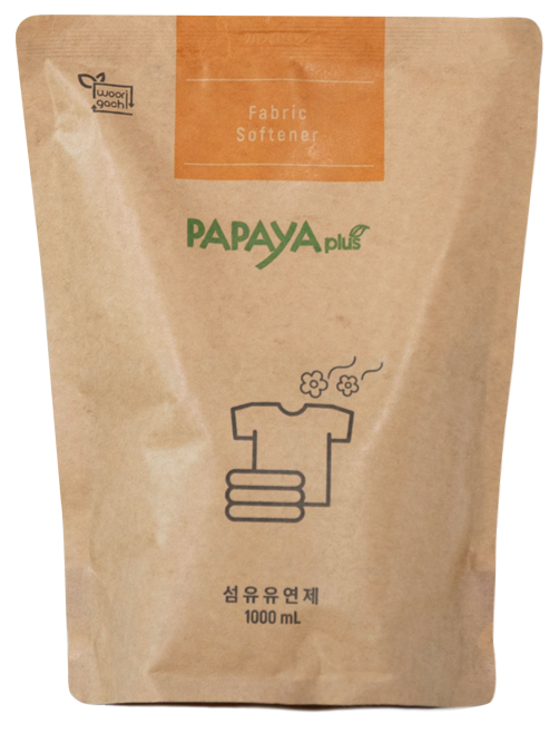 [만원의행복]파파야플러스 저탄소 섬유유연제 1000ml 파우치
