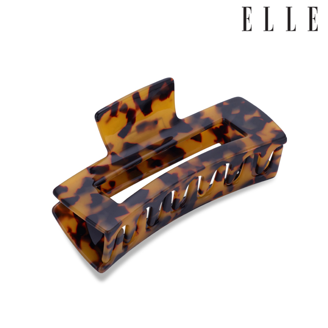 엘르헤어 레오파드 사각 집게핀 ELHC024 