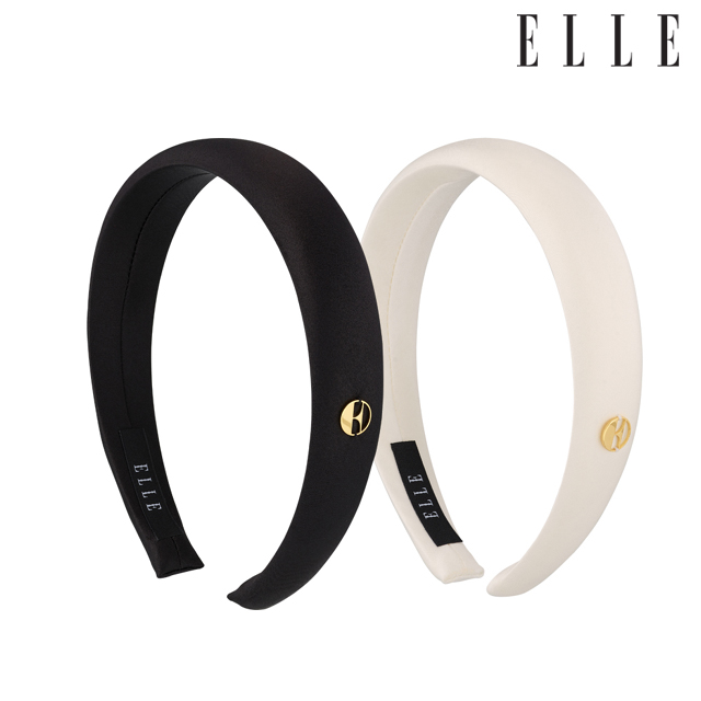 엘르헤어 베이직 금장 로고 헤어밴드 ELHB001 