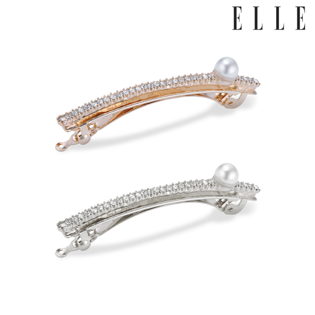 [만원의행복]엘르헤어 큐빅 펄 포인트 헤어핀 ELHP022 