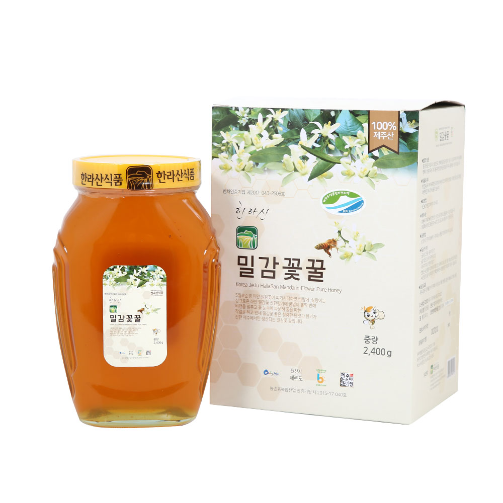 제주하우스 한라산 밀감꽃꿀 2.4kg