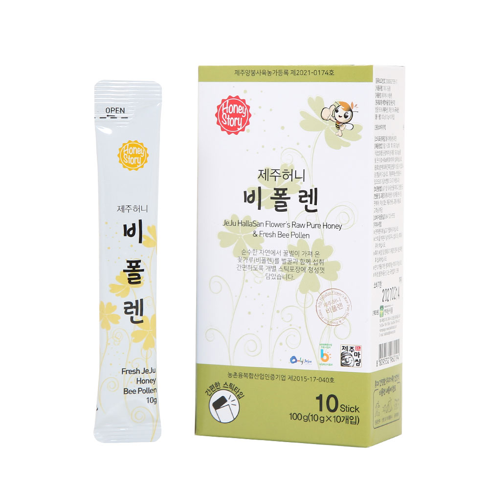 제주하우스 한라산 제주허니 비폴렌 스틱 10g×10