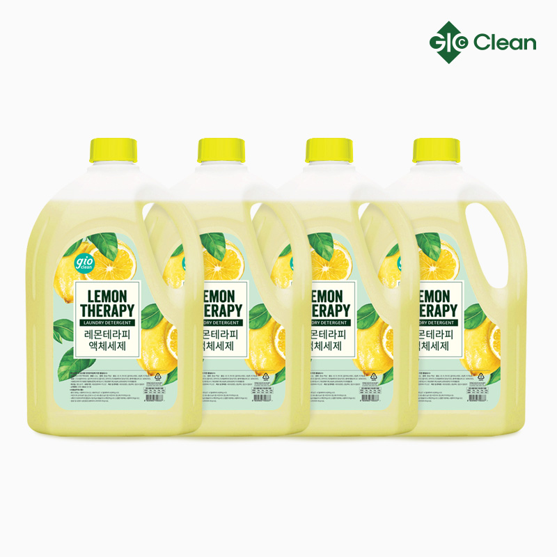 지오클린 레몬테라피 플러스 세탁세제 2.5L 4개